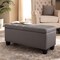Baxton Studio Fera Gray Upholstered Storage Ottoman 154-9274 - alternate 9